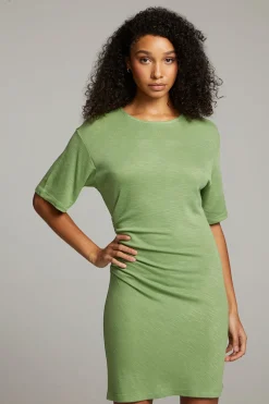 Women Chaser Brand Memory Piquant Green Mini Dress