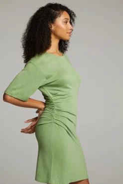 Women Chaser Brand Memory Piquant Green Mini Dress