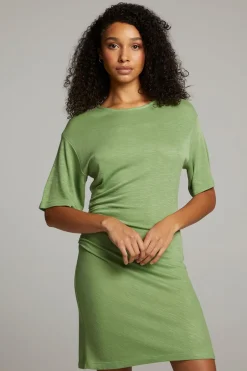 Women Chaser Brand Memory Piquant Green Mini Dress