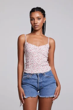 Women Chaser Brand Mercato Ditsy Rose Floral Tank Top