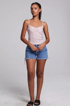 Women Chaser Brand Mercato Ditsy Rose Floral Tank Top