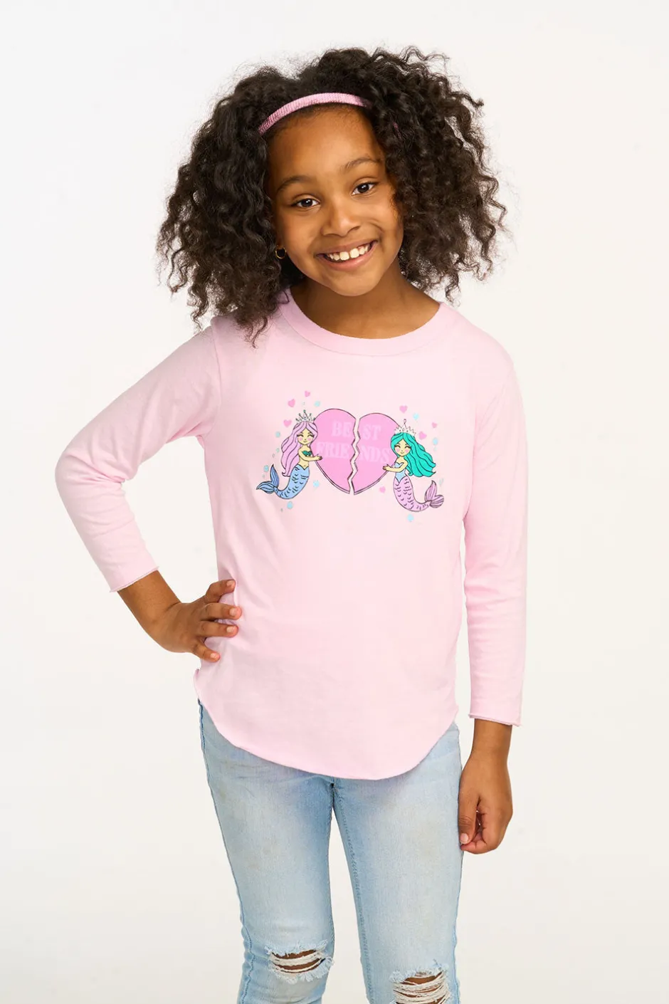 Kids Chaser Brand Mermaid Bestie Long Sleeve Tee