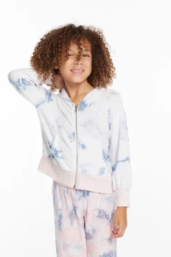 Kids Chaser Brand Mermaid Shell Girls Zip-up Hoodie