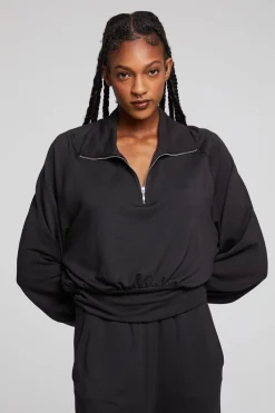 Women Chaser Brand Midnight Licorice Half Zip