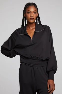 Women Chaser Brand Midnight Licorice Half Zip