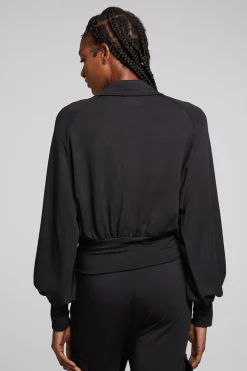 Women Chaser Brand Midnight Licorice Half Zip