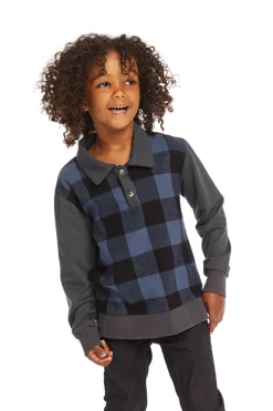 Kids/BOY Chaser Brand Mike Ghost Plaid Collared Shirt