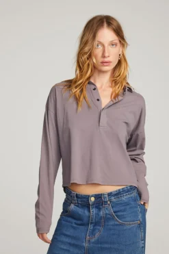 Women Chaser Brand Miles Purple Sage Long Sleeve