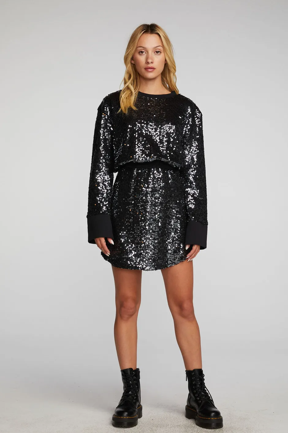 Women Chaser Brand Mini Dress With Wide Sleeves