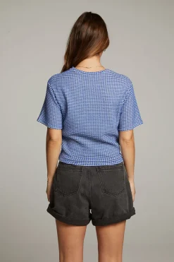 Women Chaser Brand Miracle Cobalt Blue Short Sleeve