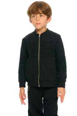 Kids/BOY Chaser Brand Mock Neck Moto Zip Jacket