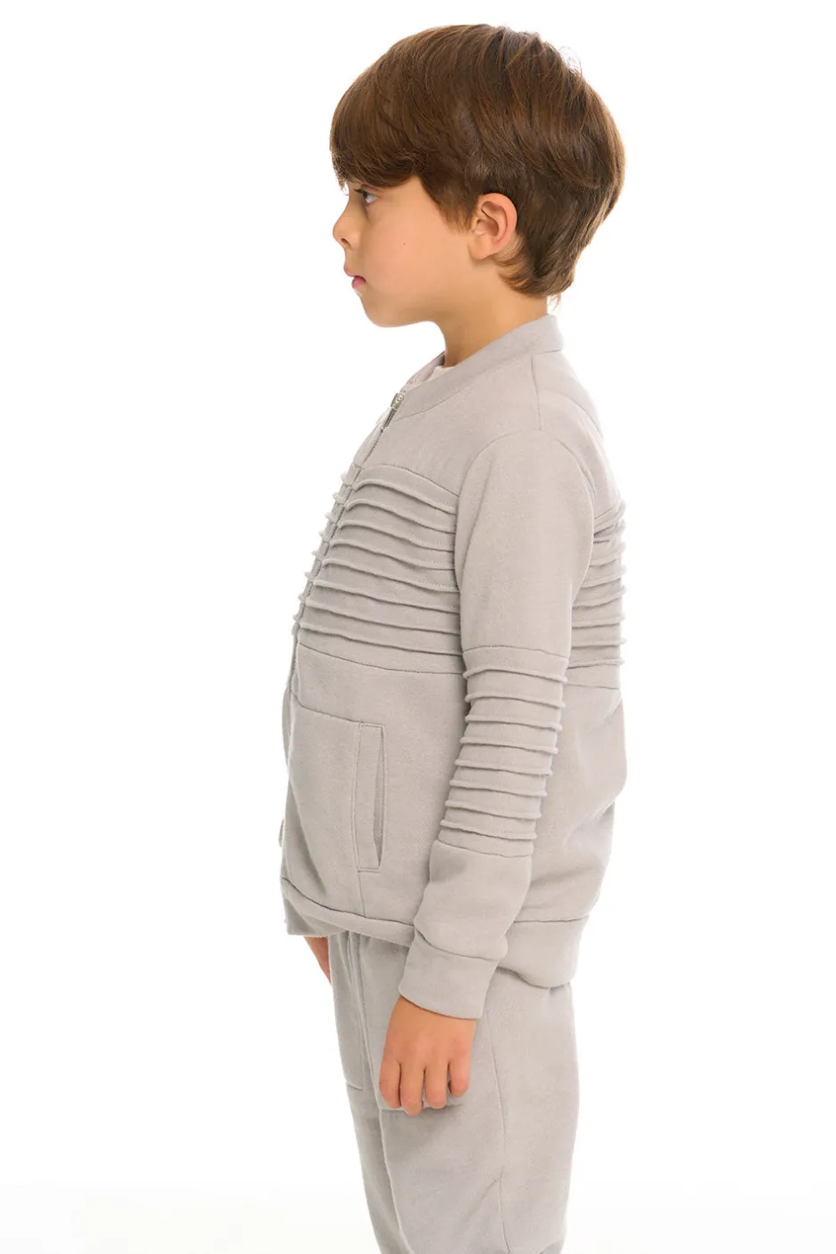 Kids/BOY Chaser Brand Mock Neck Moto Zip Jacket