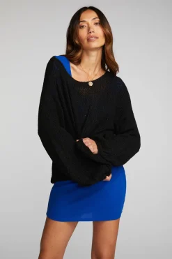 Women Chaser Brand Mohair Sweater Knit Belle Pullover