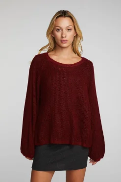Women Chaser Brand Mohair Sweater Knit Belle Pullover