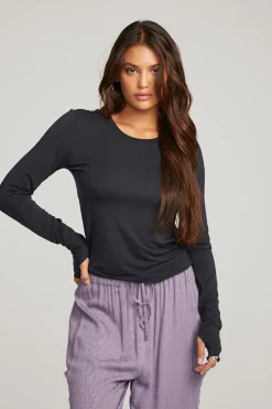 Women Chaser Brand Moonlight Licorice Long Sleeve