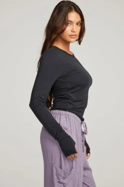 Women Chaser Brand Moonlight Licorice Long Sleeve