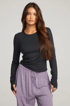 Women Chaser Brand Moonlight Licorice Long Sleeve