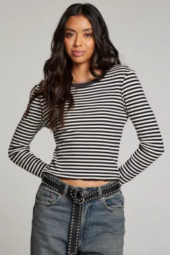 Women Chaser Brand Moonlight Punk Stripe Long Sleeve