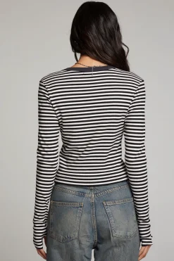 Women Chaser Brand Moonlight Punk Stripe Long Sleeve