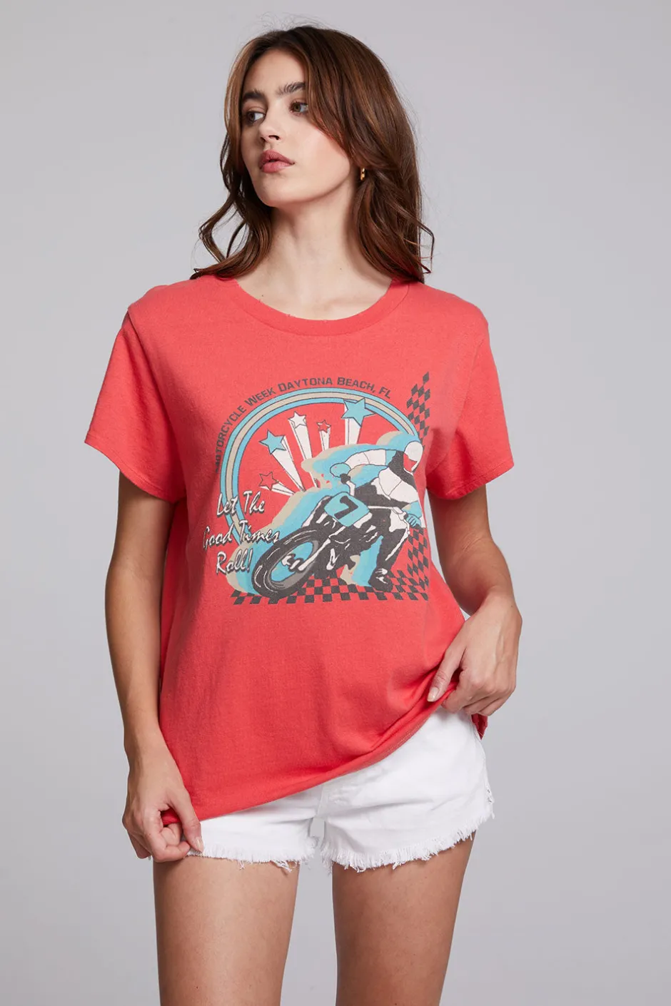 Women Chaser Brand Motorcycle Week Tee