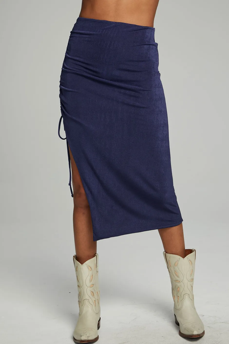 Women Chaser Brand Mullen Midi Skirt - Dark Denim