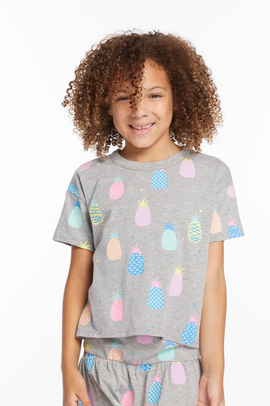 Kids Chaser Brand Multi Pineapple Girls Tee