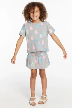 Kids Chaser Brand Multi Pineapple Girls Tee
