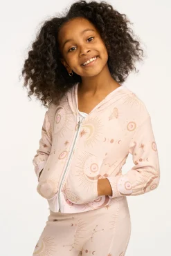 Kids Chaser Brand Mystical Sky Cozy Knit Zip Up Hoodie