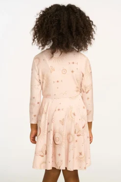 Kids Chaser Brand Mystical Sky Peplum Cozy Knit Dress