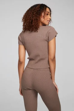 Women Chaser Brand Nahal Deep Taupe Tee