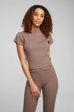Women Chaser Brand Nahal Deep Taupe Tee