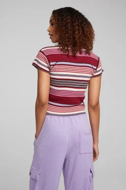 Women Chaser Brand Nahal Roxy Stripe Tee