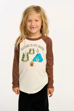 Kids/BOY Chaser Brand Nature Is My Home Baseball Tee