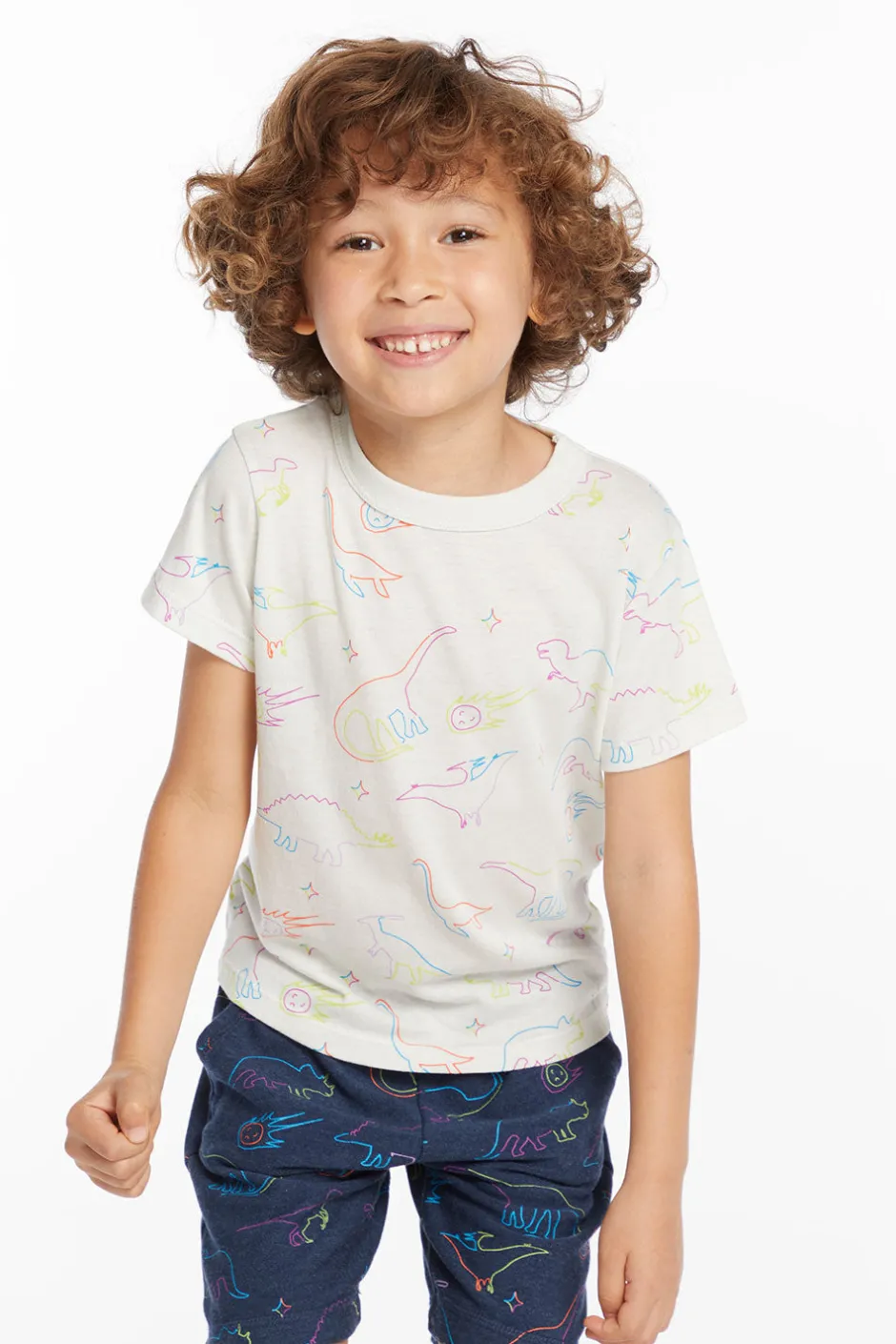 Kids/BOY Chaser Brand Neon Dinos Boys Tee