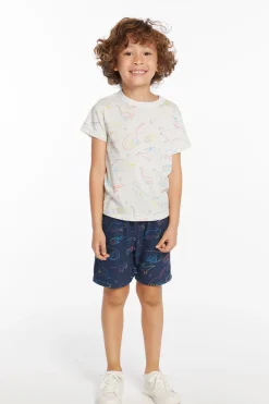 Kids/BOY Chaser Brand Neon Dinos Boys Tee