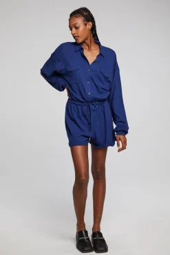Women Chaser Brand Nocelle French Blue Jumpsuit