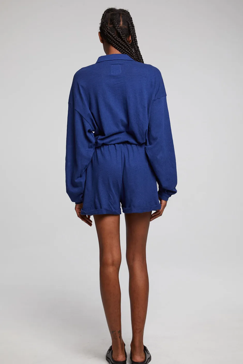 Women Chaser Brand Nocelle French Blue Jumpsuit
