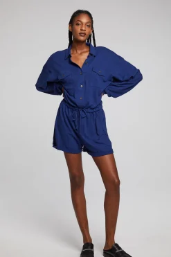 Women Chaser Brand Nocelle French Blue Jumpsuit