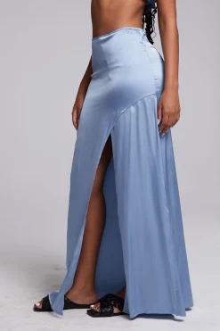 Women Chaser Brand Noemi Blue Grotto Maxi Skirt