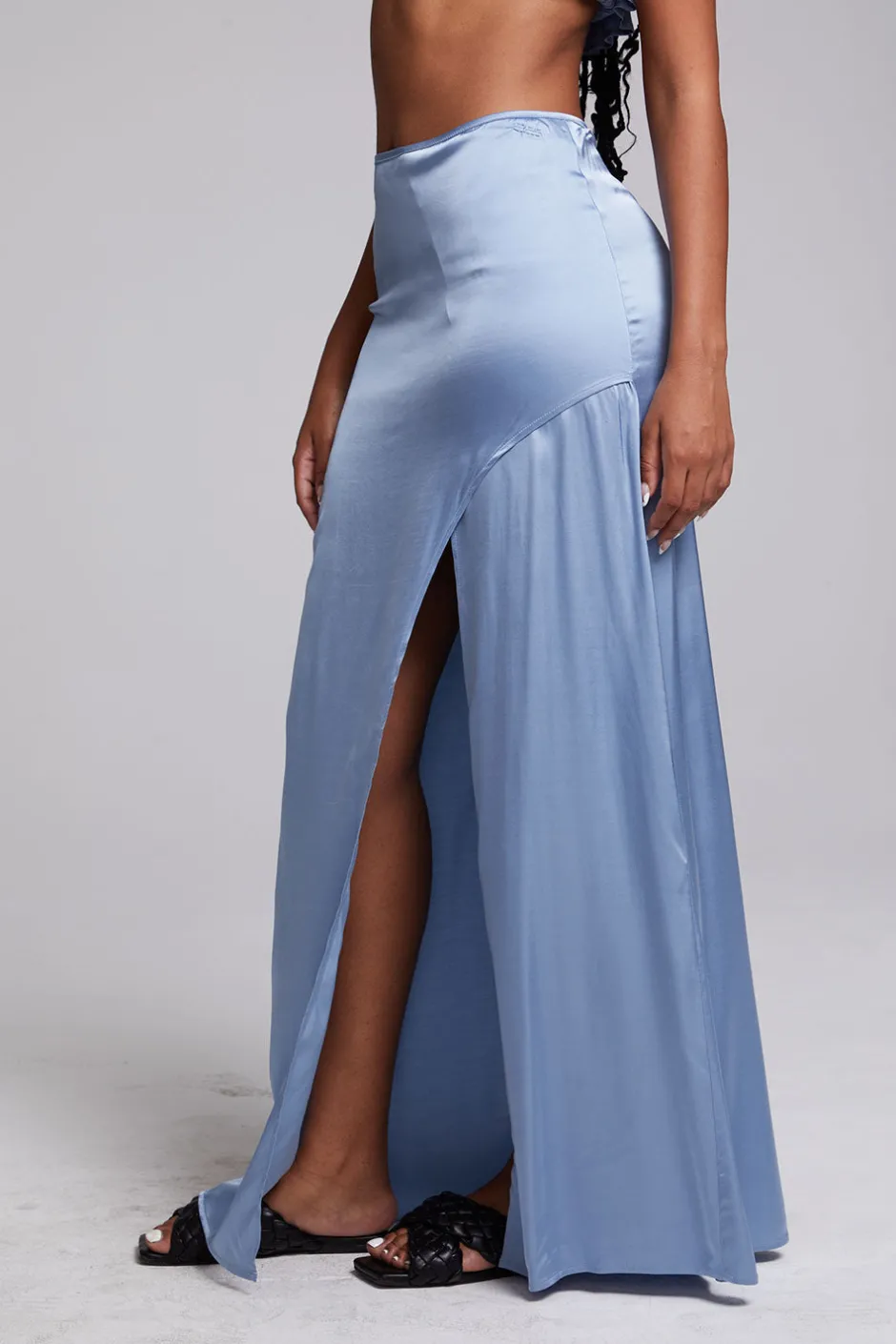 Women Chaser Brand Noemi Blue Grotto Maxi Skirt