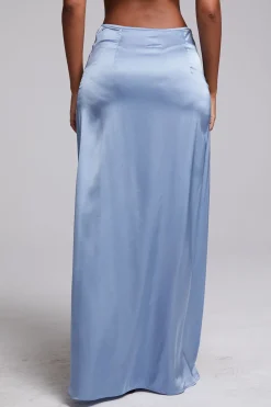 Women Chaser Brand Noemi Blue Grotto Maxi Skirt