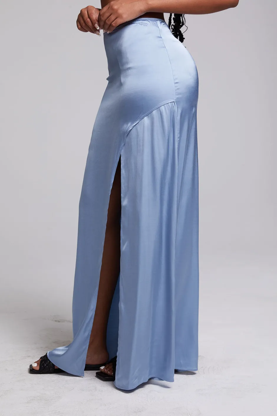 Women Chaser Brand Noemi Blue Grotto Maxi Skirt