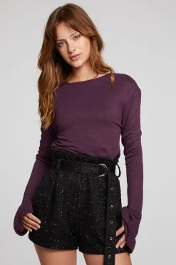 Women Chaser Brand Nyla Plum Perfect Blouse