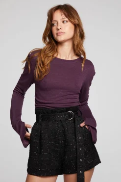 Women Chaser Brand Nyla Plum Perfect Blouse