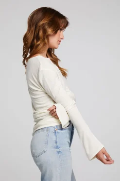 Women Chaser Brand Nyla Starry White Blouse