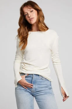 Women Chaser Brand Nyla Starry White Blouse