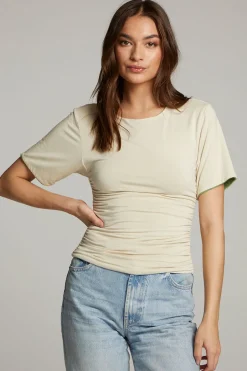 Women Chaser Brand Ocala Whitecap Grey And Piquant Green Reversible Top