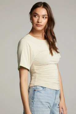 Women Chaser Brand Ocala Whitecap Grey And Piquant Green Reversible Top