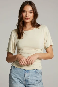 Women Chaser Brand Ocala Whitecap Grey And Piquant Green Reversible Top