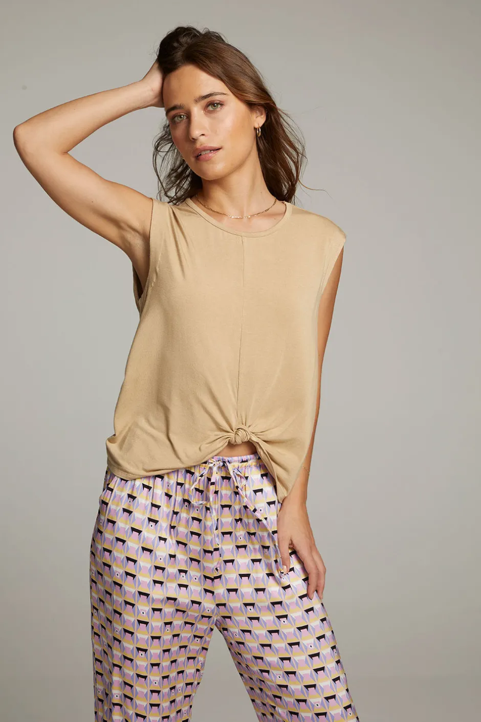 Women Chaser Brand Ocean Cappuccino Tank